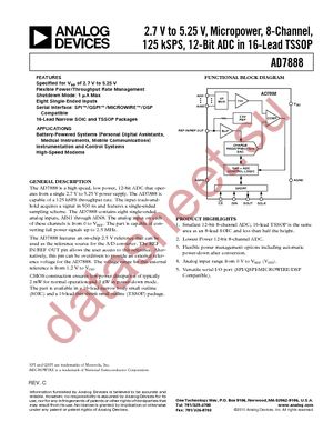 AD7888ARUZ datasheet  